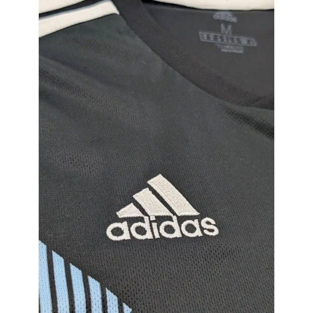 Argentina Soccer Jersey Mens Medium Black World Cup Away AFA Futbol - Picture 14 of 16